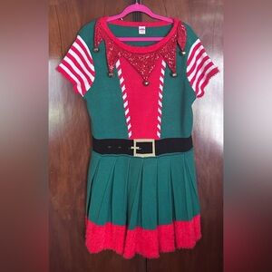 Holiday Time women’s size 20 Festive Elf Costume LIKE NEW